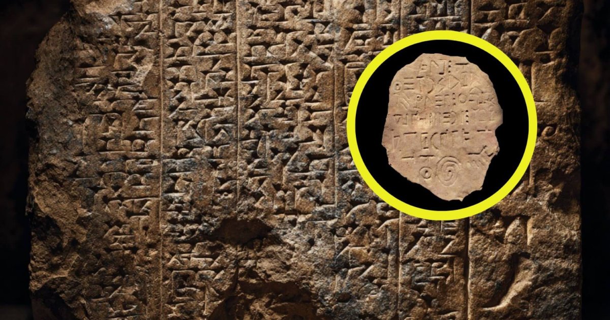 Descubren en Georgia tablilla con 39 signos de escritura misteriosa
