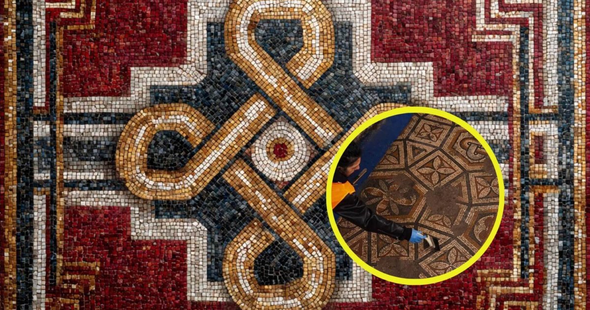 Mosaico tardorromano en Esmirna: el nudo de Salomón y su poder