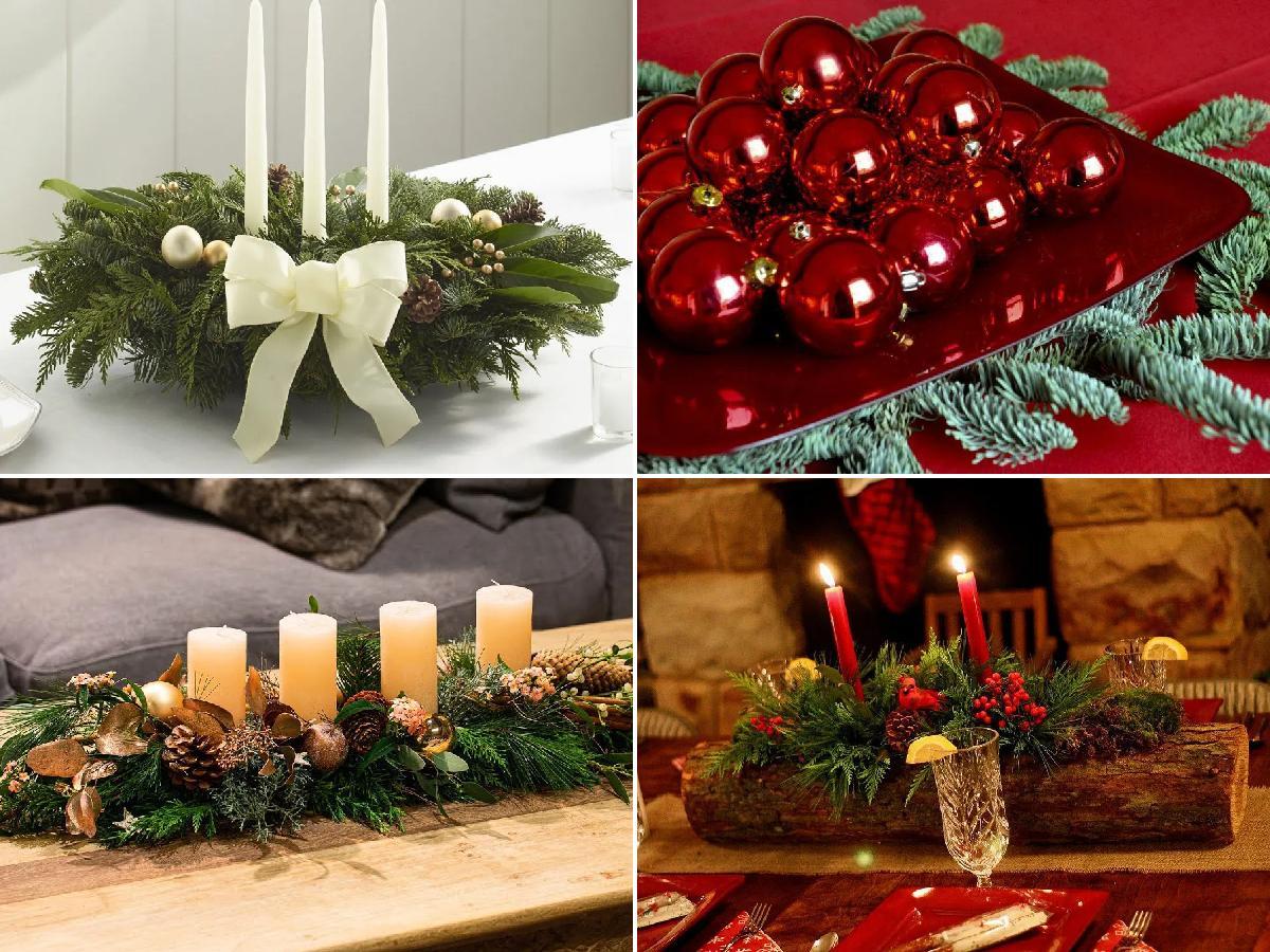 Centros de mesa navideños creativos y rápidos para tu hogar