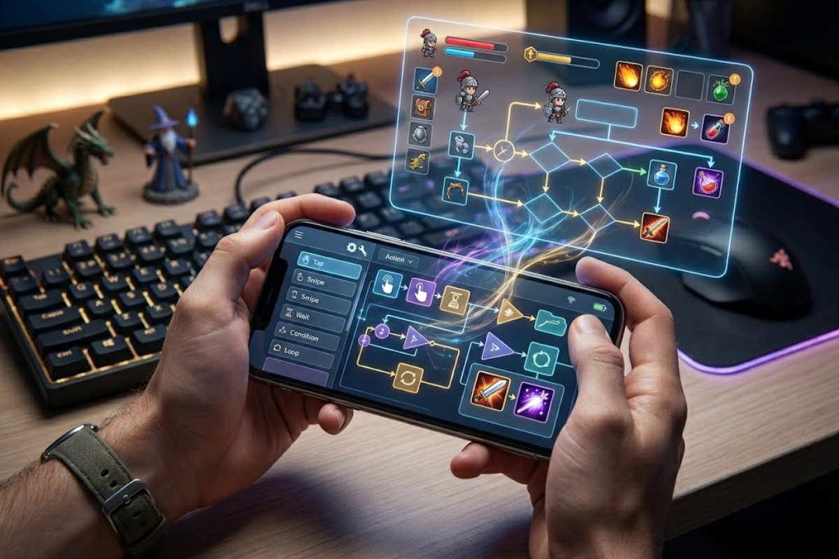 Automatizaciones de pantalla para juegos RPG en tu móvil