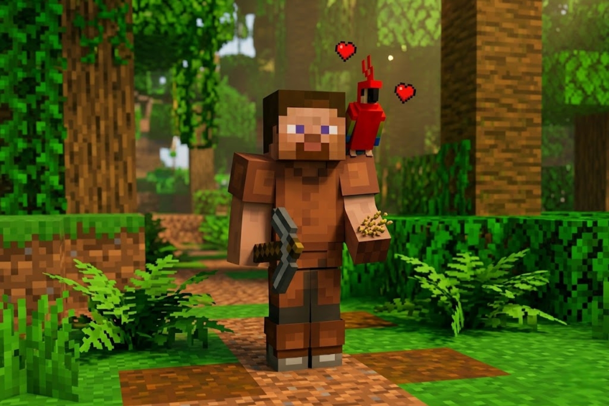 Consigue un loro en Minecraft y domina su cuidado y habilidades