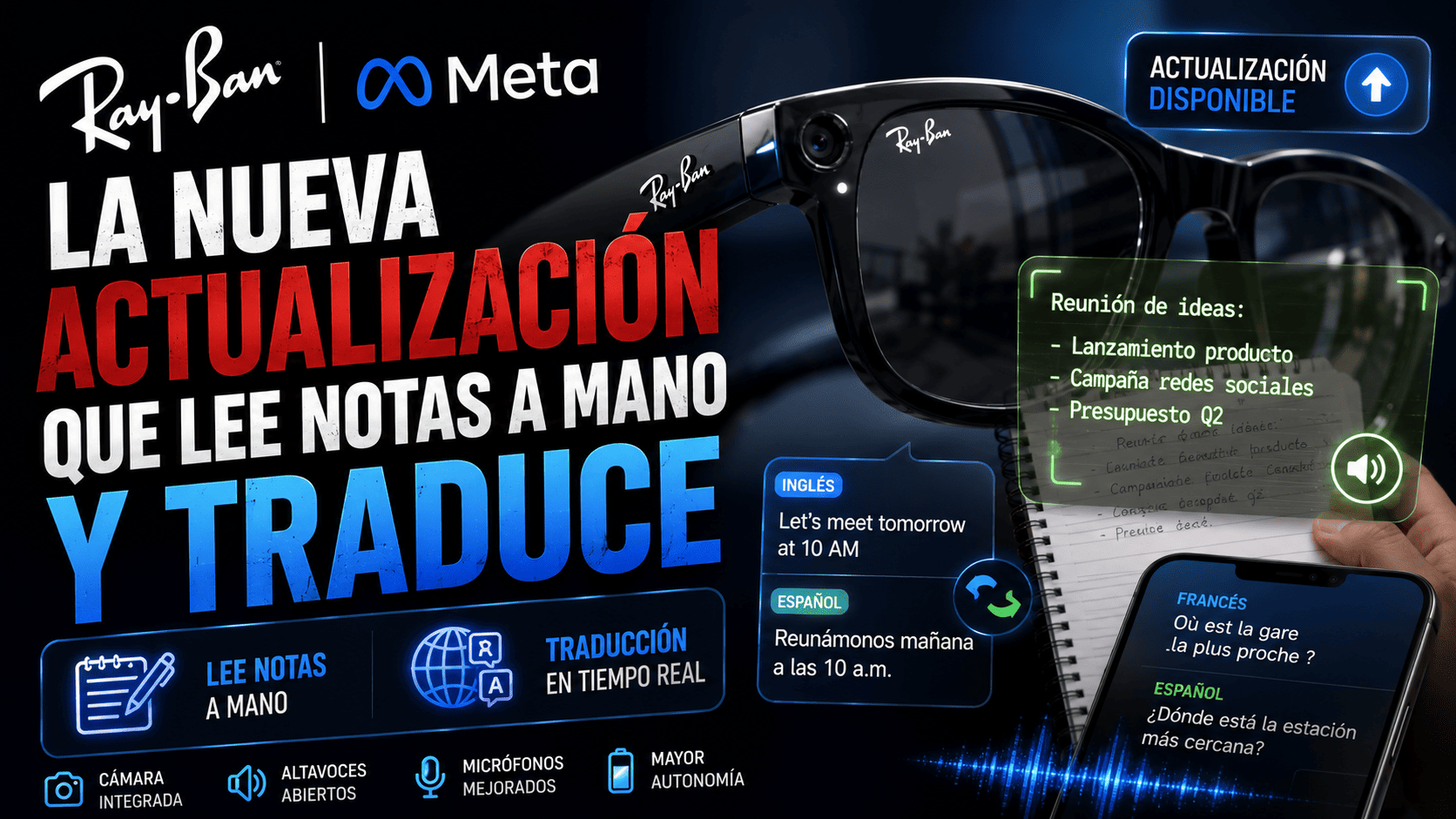 Actualización que traduce y lee notas: ¡Descubre sus novedades!