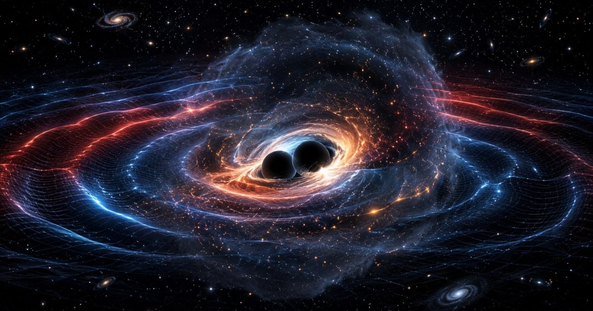 Materia oscura: huella oculta en ondulaciones del espacio-tiempo