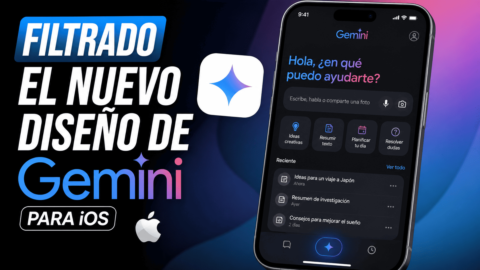 Nuevo diseño de Gemini para iOS: ¡Descubre lo que trae!