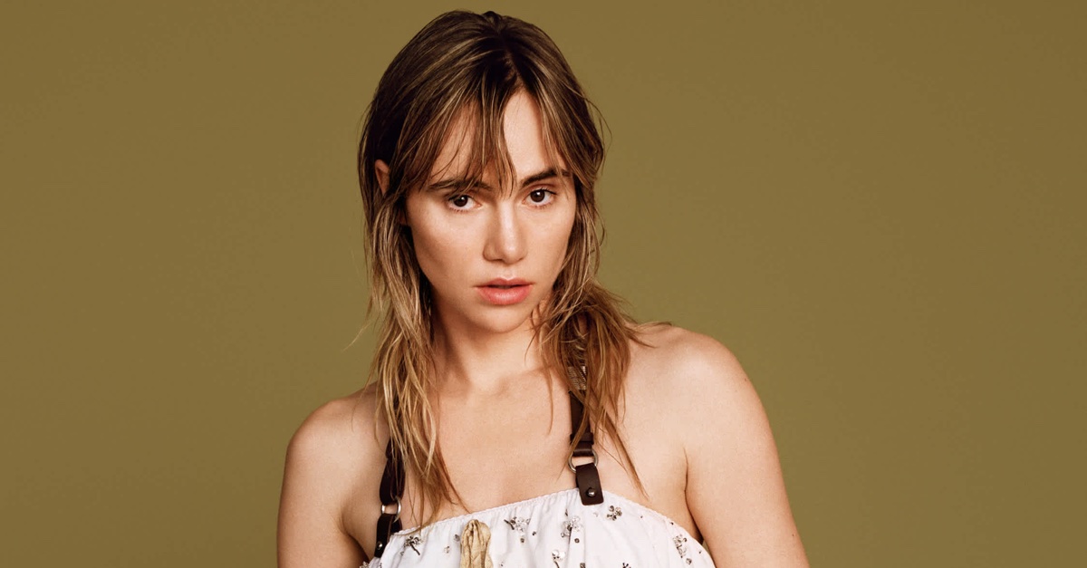 Suki Waterhouse Shines in Chic Miu Miu Upcycling Fashion