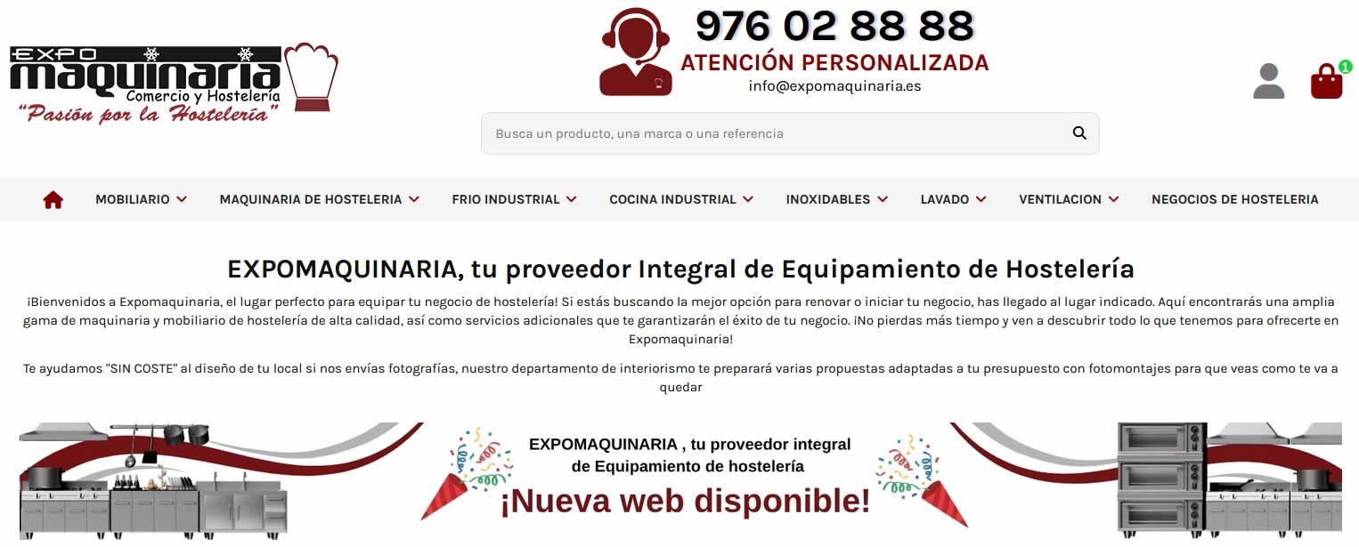 Expomaquinaria Presenta Plataforma Online para el Sector Hostelería