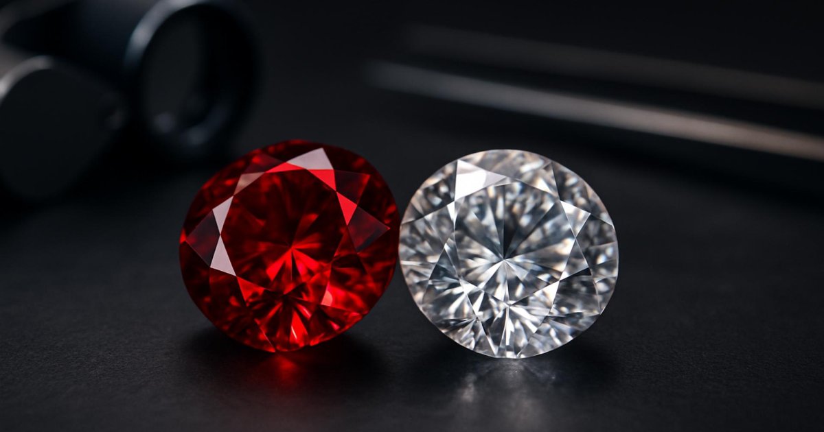Rubí, diamante y el misterioso «rubí diamante extraño»