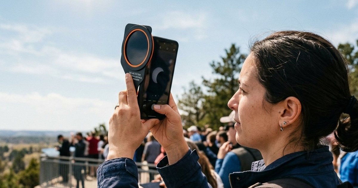 Graba el eclipse solar 2026 con tu móvil sin dañar la cámara