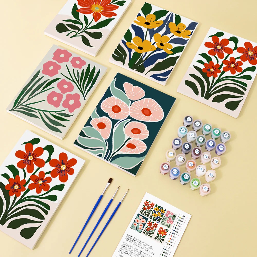 Match Paint by Numbers Art to Your Room’s Color Palette