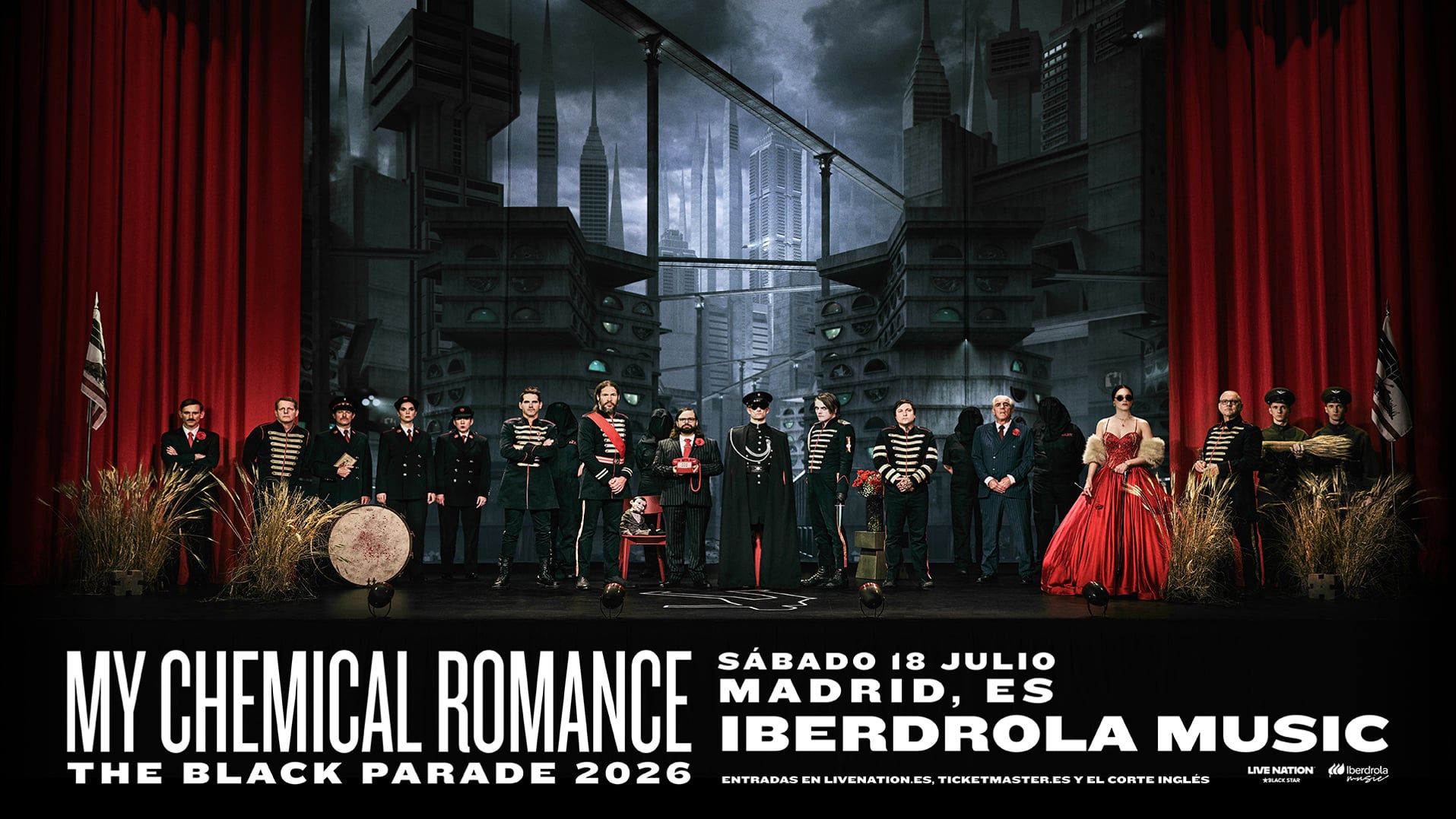 My Chemical Romance regresa a Madrid con The Black Parade 20 años después