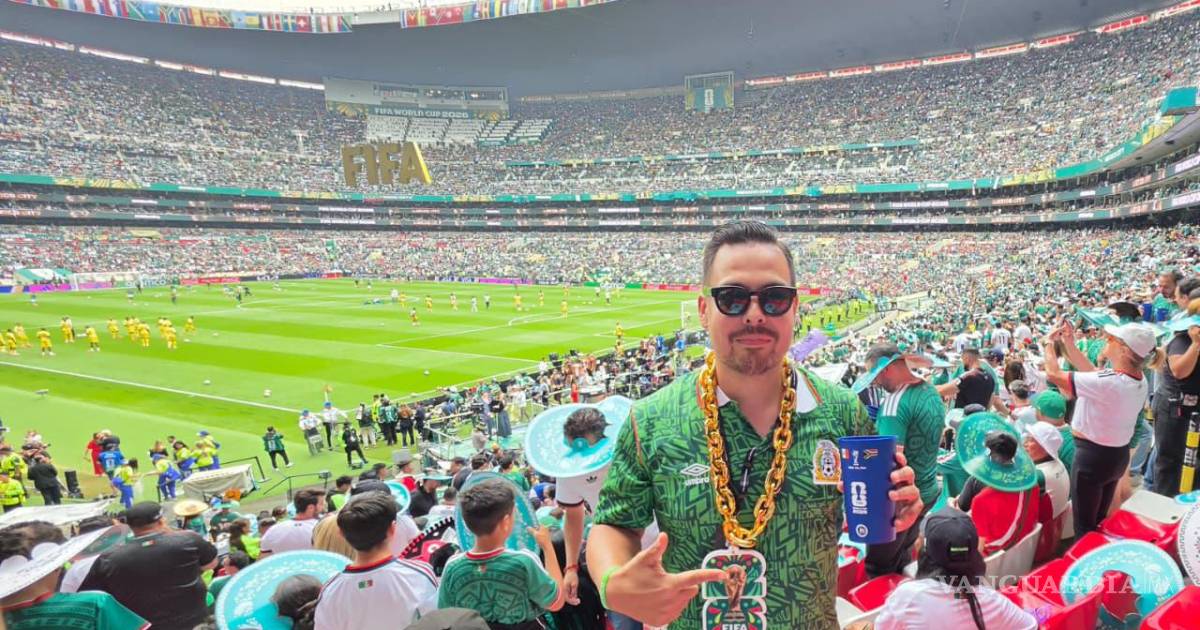 Saltillense vive la ilusión en el Estadio CDMX: México vs Inglaterra