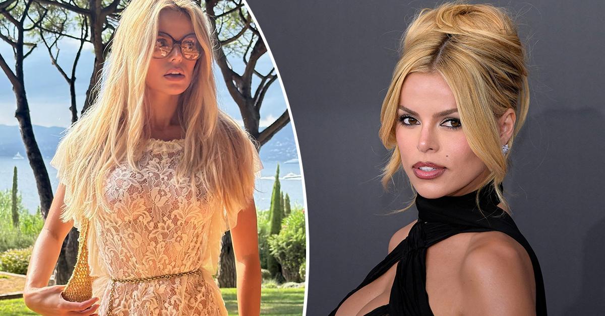 Brooks Nader Stuns in Sheer Lace Dress on Lavish France Getaway