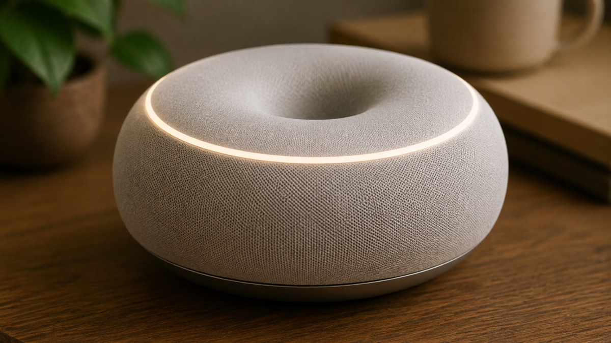 OpenAI lanza un innovador altavoz inteligente en forma de dónut