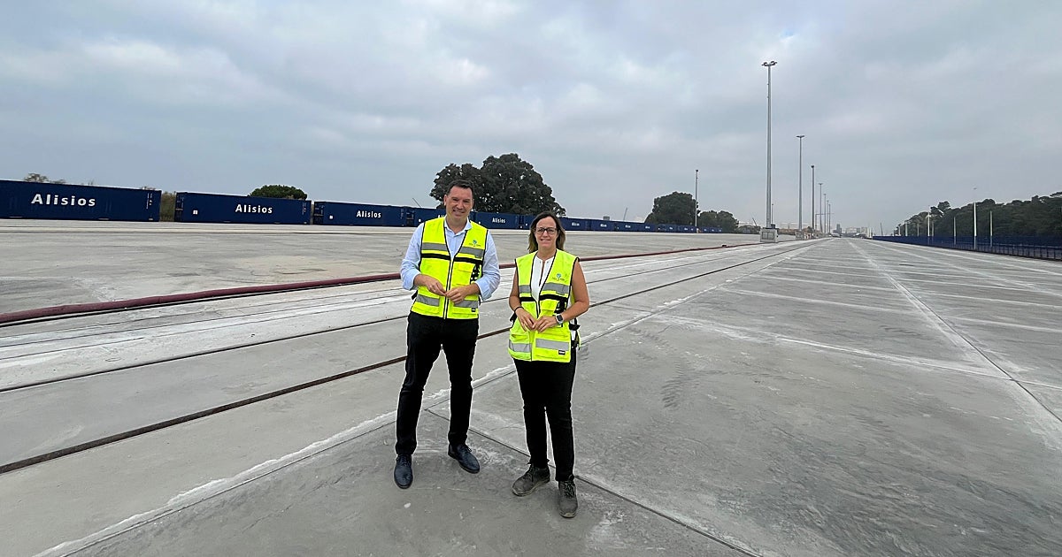 Puerto de Huelva: Ampliación de la Terminal de Trenes en Muelle Sur