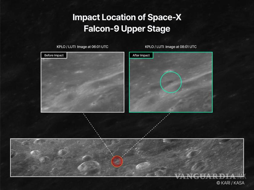 Restos de cohete SpaceX impactan en la Luna, según NASA