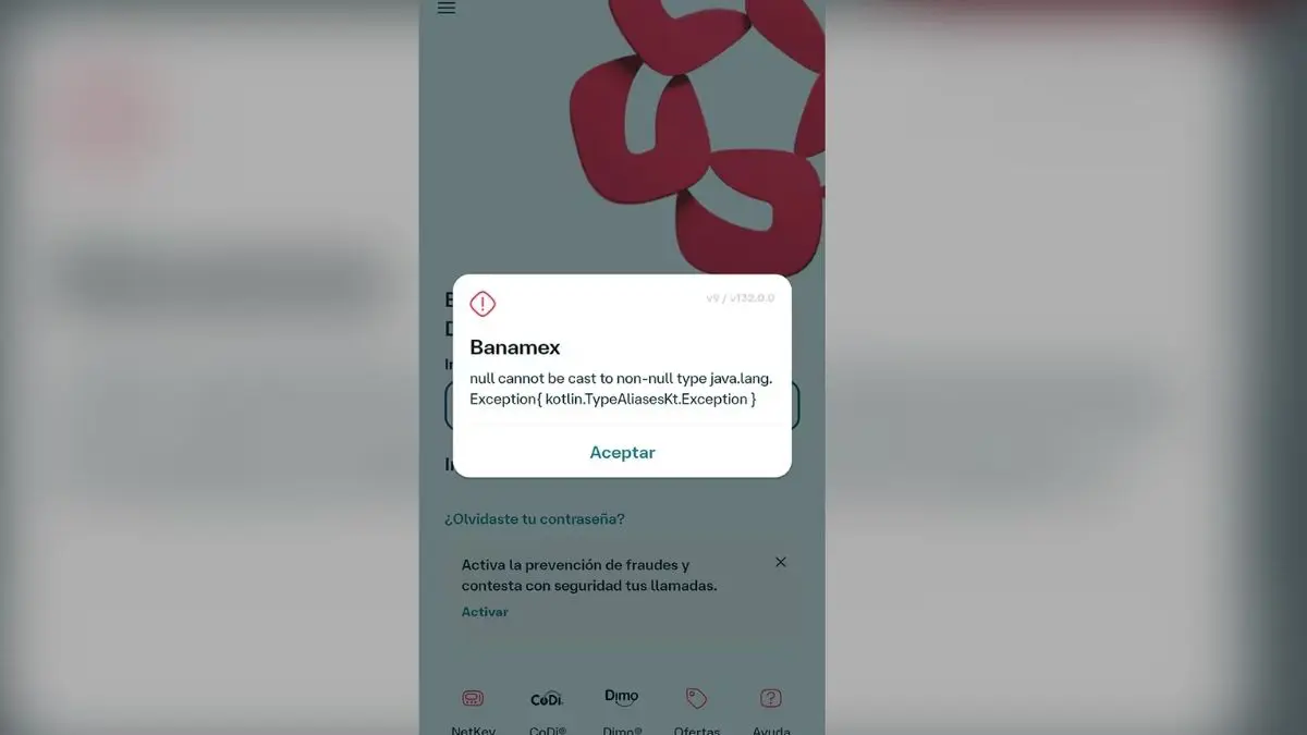 Banamex cae: Usuarios enfrentan fallas en transferencias y acceso