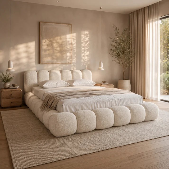 Bubble Bed Trend: Style a Cozy Padded Bed in Your Bedroom