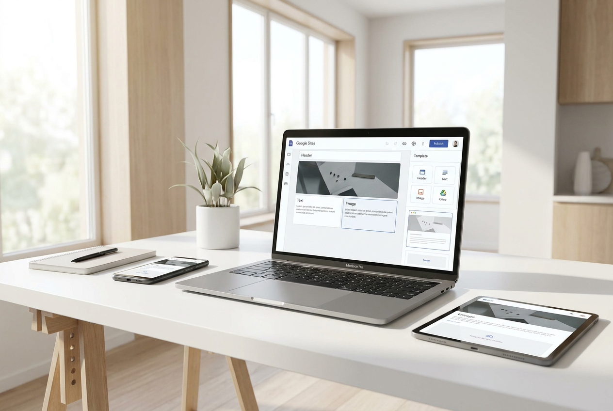 Crea y gestiona tu web con Google Sites de forma efectiva