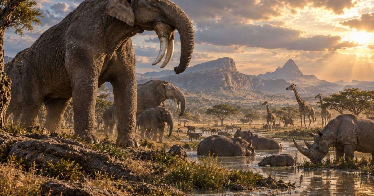 Desaparición de gigantes africanos antes de los cazadores humanos