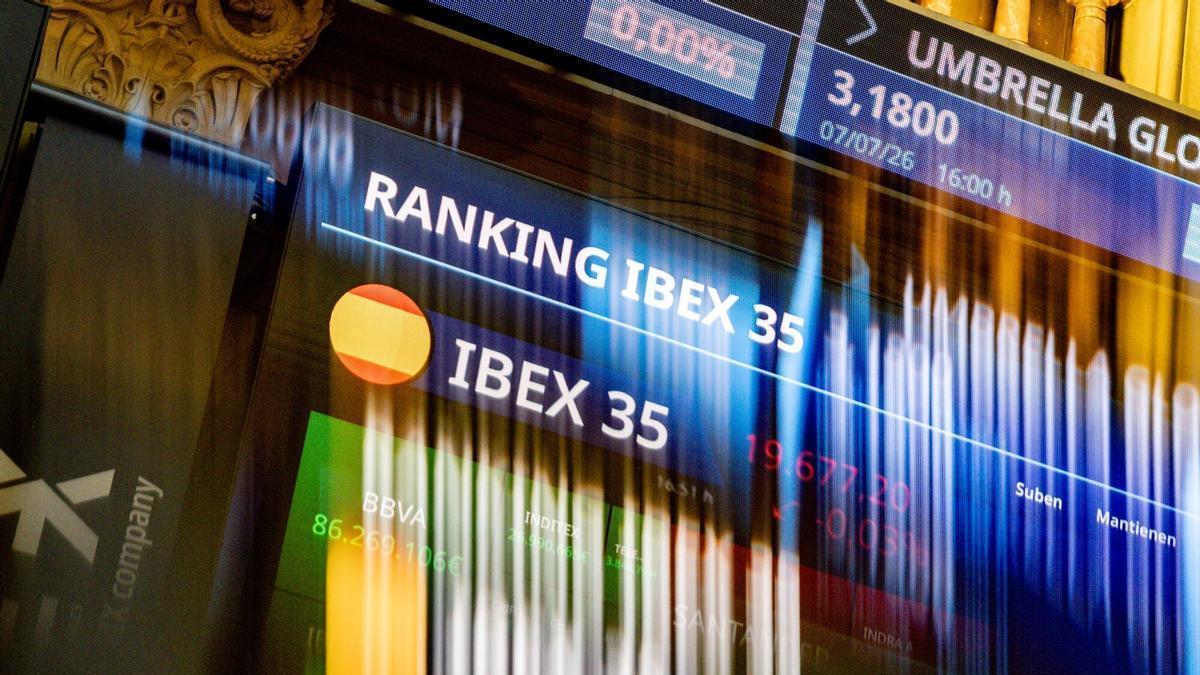 Ibex 35 cae de 19.800 puntos a pesar del desplome del petróleo