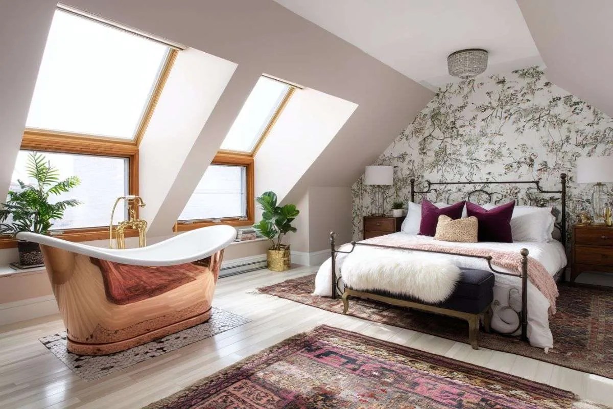 Painting a London Loft: Embrace Sloped Ceilings in Style