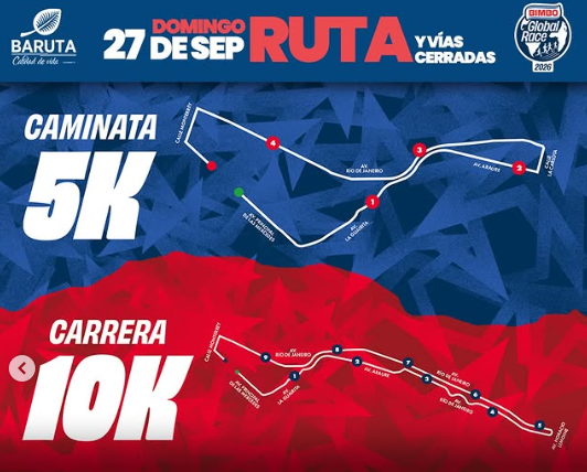 Rutas y vías cerradas este domingo por la Bimbo Global Race 2026