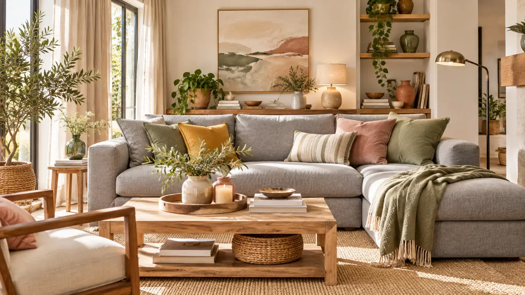 Colores que combinan con sofá gris: estilo en tu salón moderno