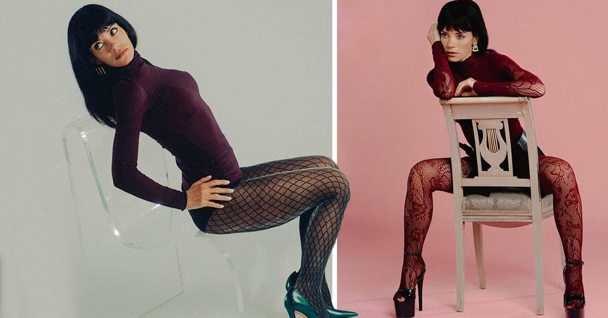 Lily Allen Stuns in Floral Fishnets and Leopard Platforms