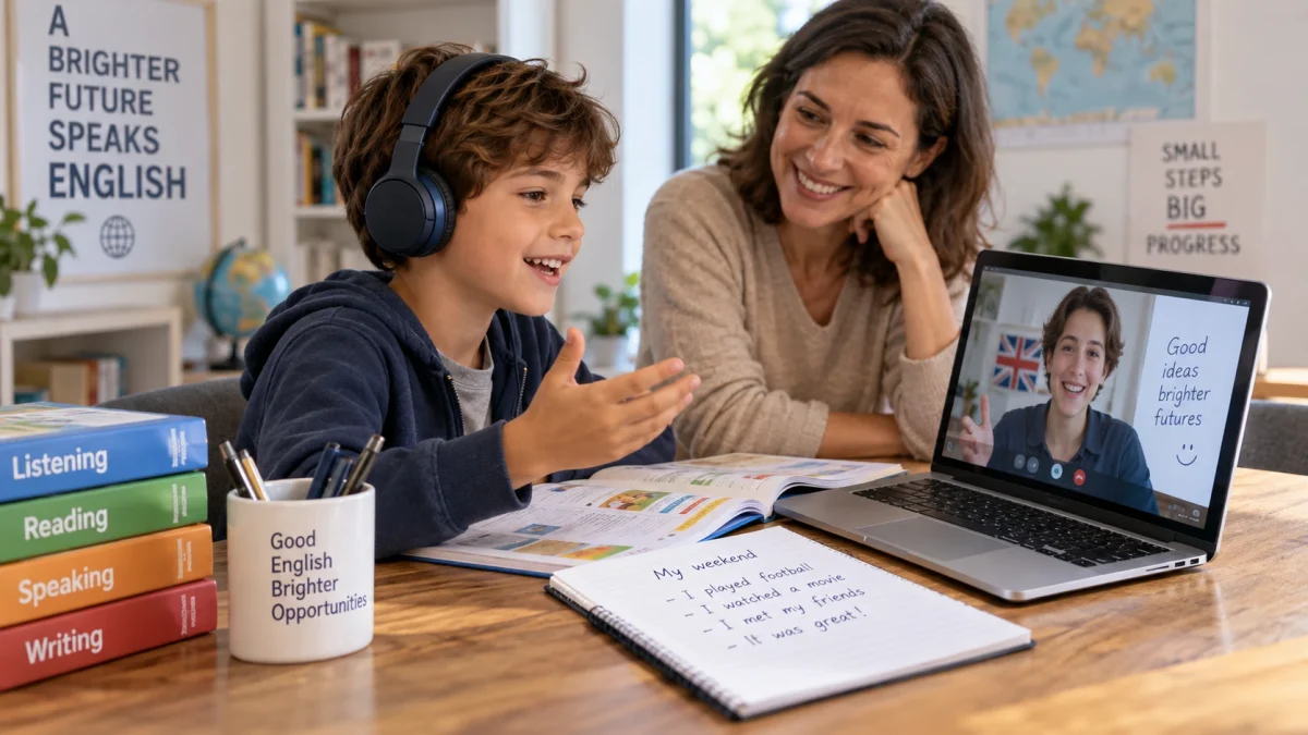 Medir el progreso en inglés de niños: consejos para padres