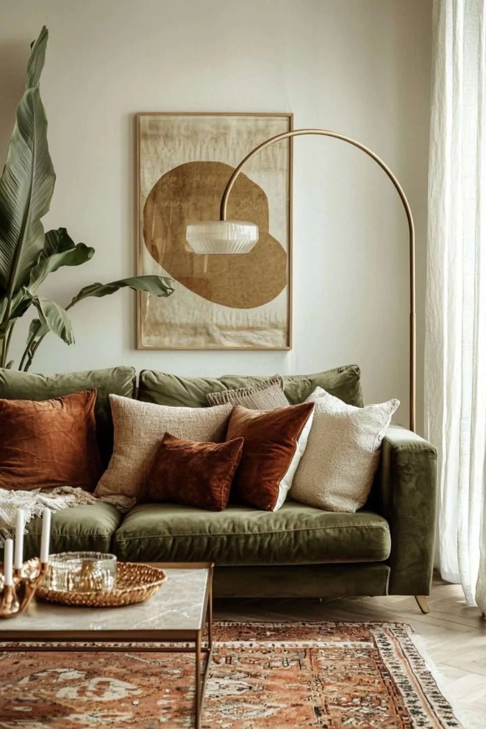 Olive Green & Rust Color Pairings for a Cozy Home Vibe