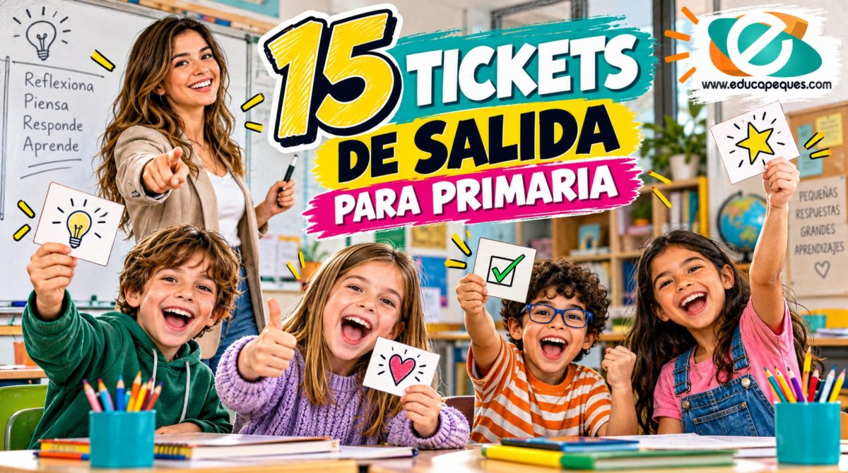 Tickets de salida en Primaria: 15 ejemplos creativos y útiles